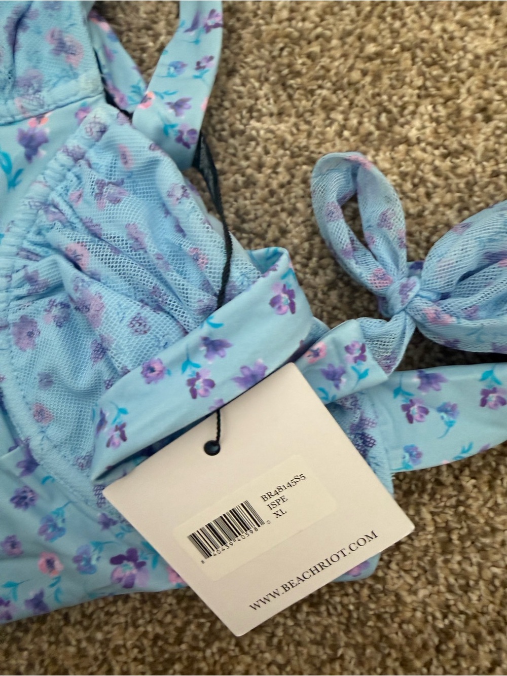 Beach Riot Floral Tie-Shoulder One-Piece Swimsuit - Picture 4 of 6